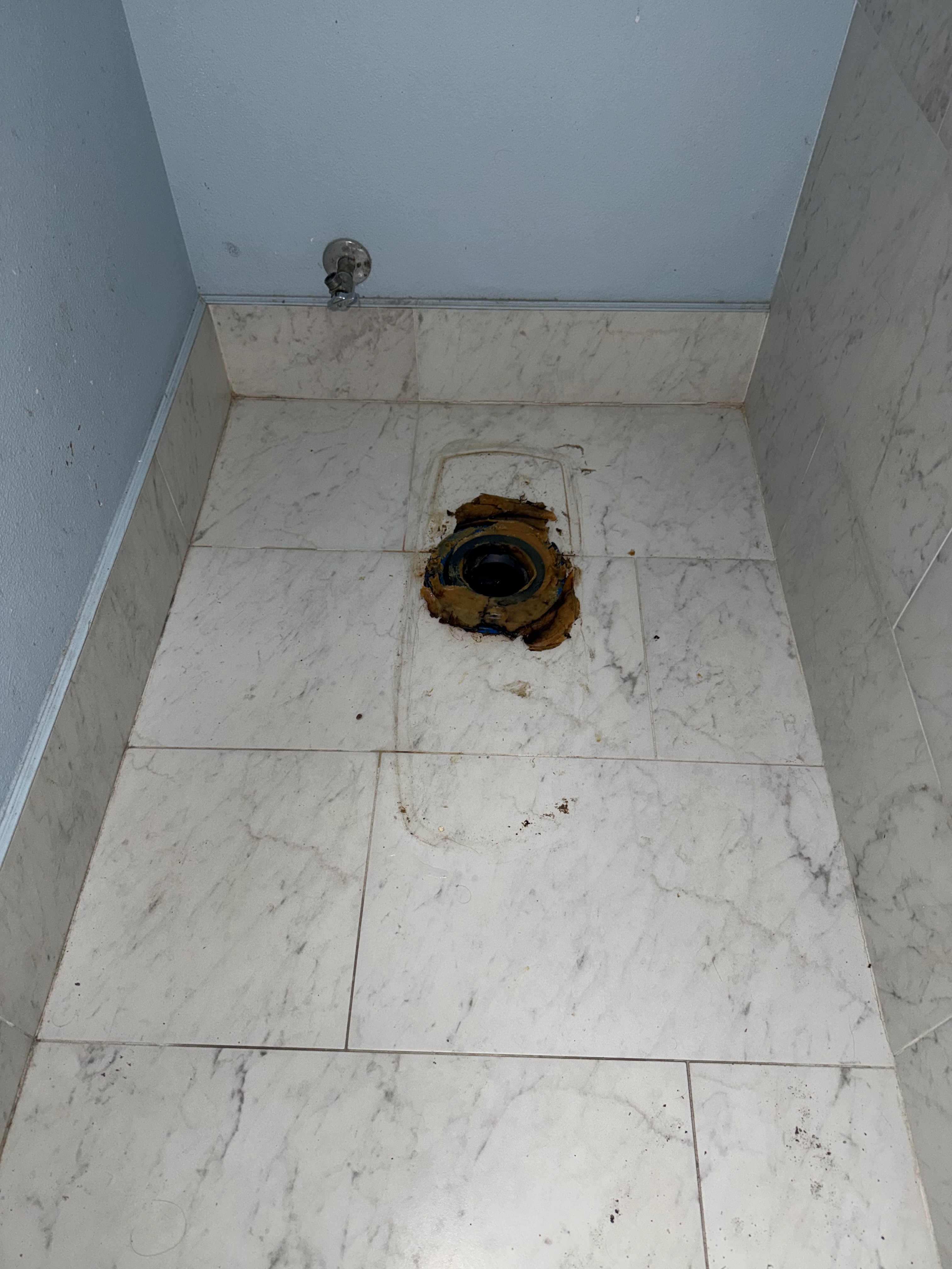 Old wax ring condition before replacement